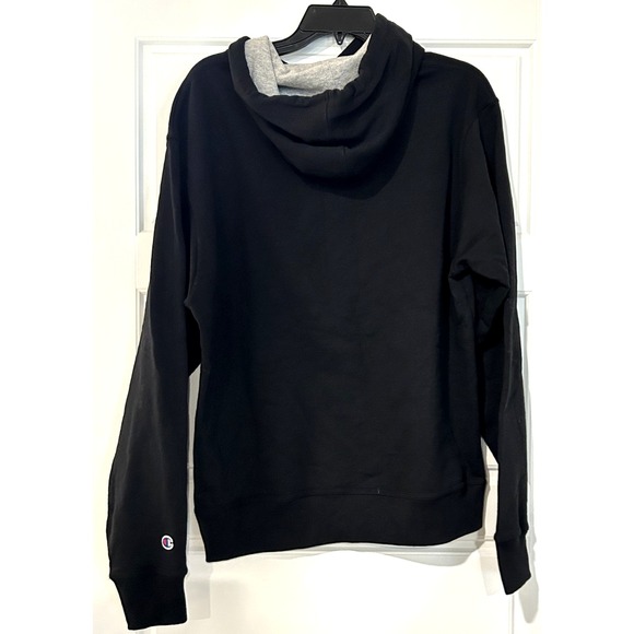 Champion Mens Graphic‎ Hoodie Pullover Mens Medium Black Cotton - Picture 7 of 8